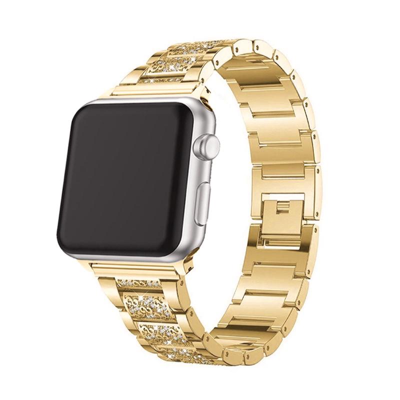 Amazon.com: JR.DM Gold Watch Bands for Women Compatible with Apple Watch  Band 38mm 40mm 41mm Adjustable Metal Band Cowboy Steel Chain Bracelet for  iWatch Series 9/8/7/6/5/4/3/2/1/SE/Ultra (No Case) : Cell Phones &